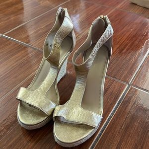 Gold Michael Kors Wedges